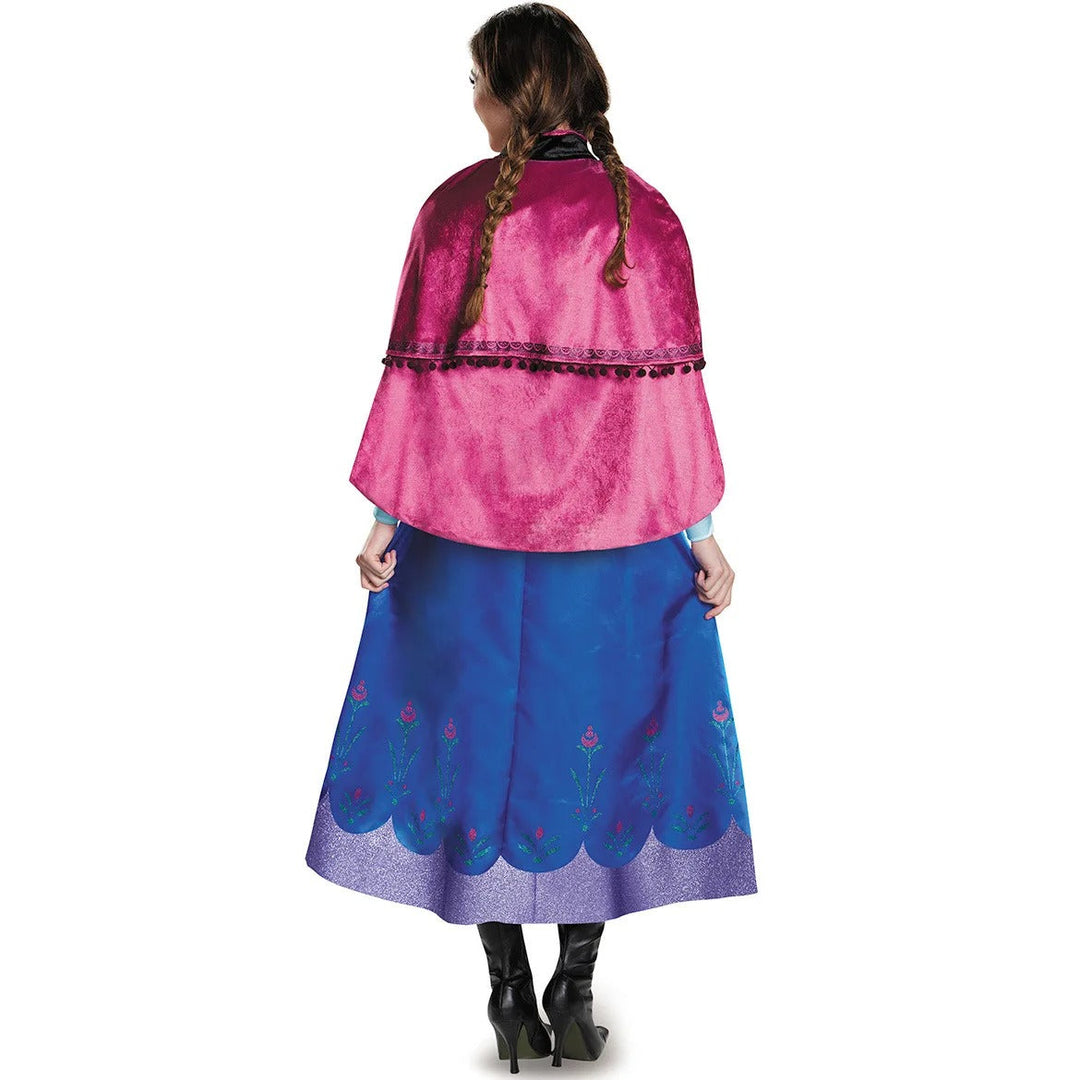 Women's Halloween Nordic Princess Costume – Long Sleeve Dress with Sha