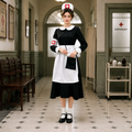 Women's Halloween Nurse Costume Dress – Peter Pan Collar