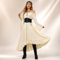 Women's Halloween Pirate Costume - Cream & Black