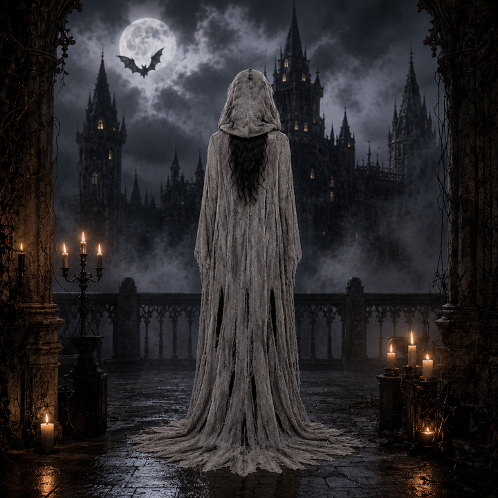 Women's Halloween Witch Hooded Costume – Shredded Cape