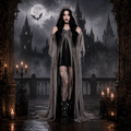 Women's Halloween Witch Hooded Costume – Shredded Cape