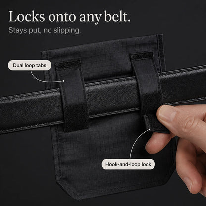 Women's Hidden Travel Pouch - Belt-Mounted Security