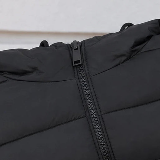 Women's Long Hooded Puffer Vest - Longline Casual