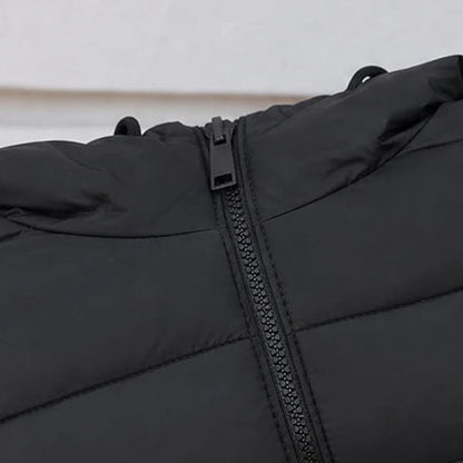 Women's Long Hooded Puffer Vest - Longline Casual