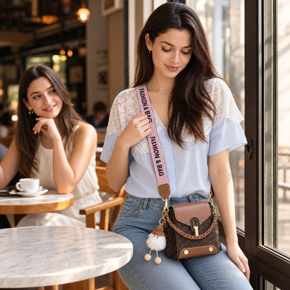 Women's Patterned Crossbody Bag - Compact & Hands-Free