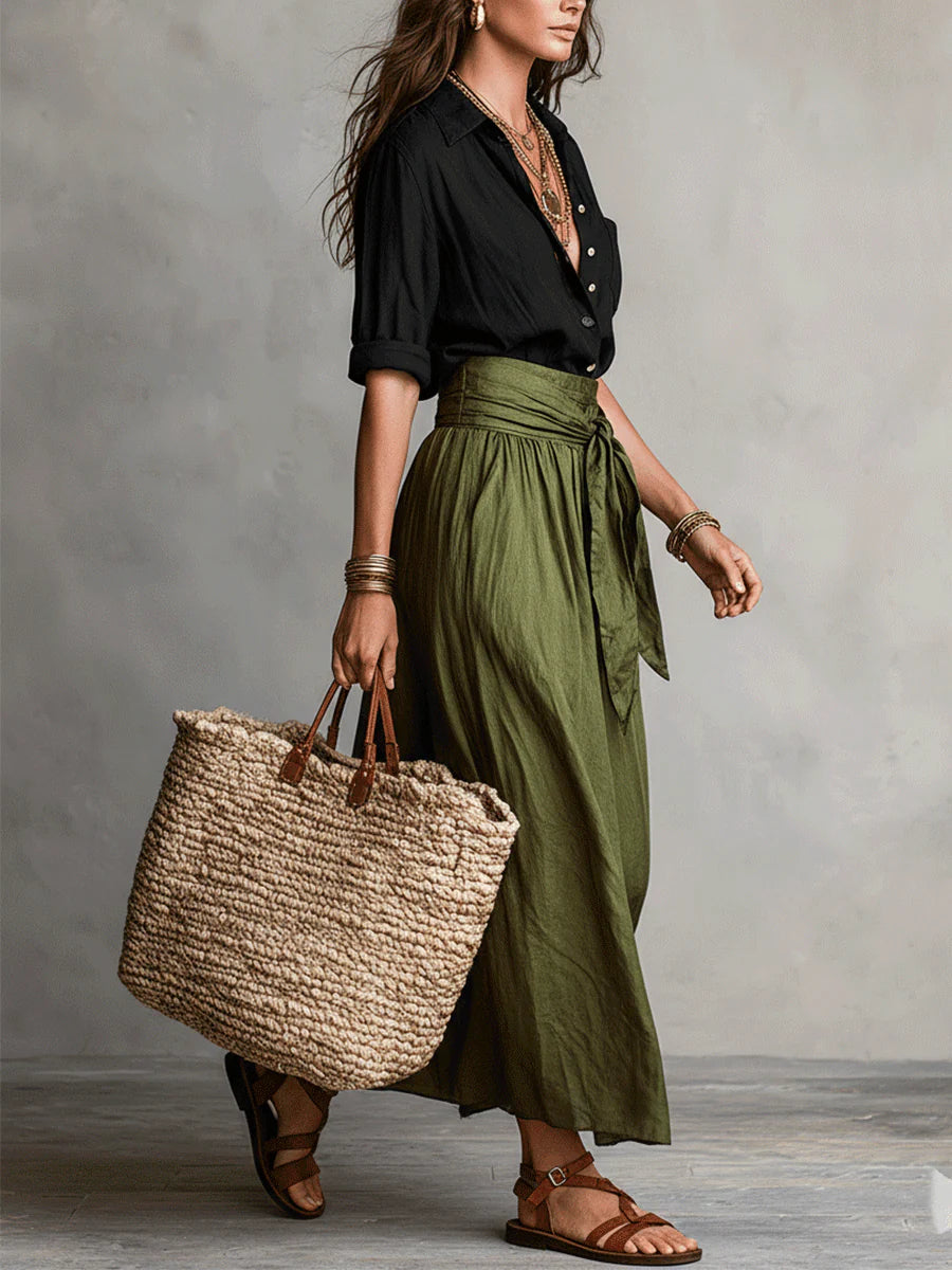 Women's Relaxed Two-Piece Set - Effortless Elegance