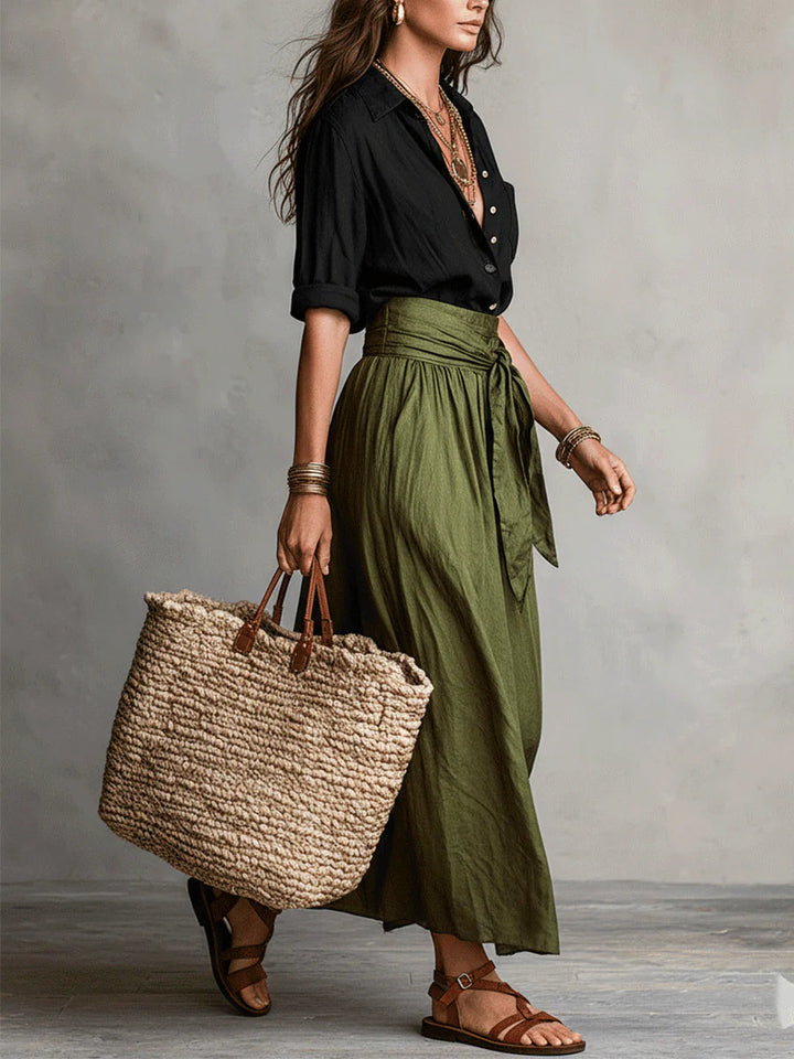 Women's Relaxed Two-Piece Set - Effortless Elegance