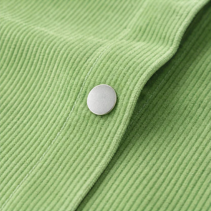 Women's Ribbed Corduroy-Look Button-Front Shirt - Relaxed Fit