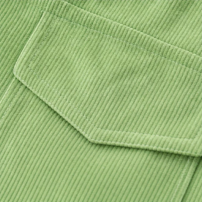 Women's Ribbed Corduroy-Look Button-Front Shirt - Relaxed Fit