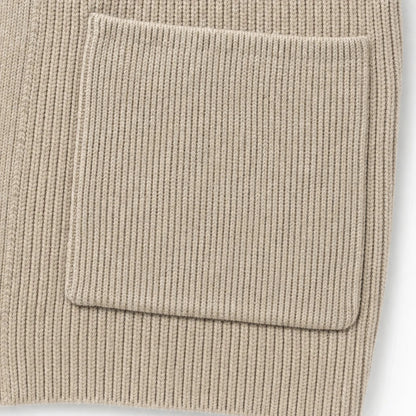 Women's Ribbed Knit Double-Breasted Cardigan - Longline